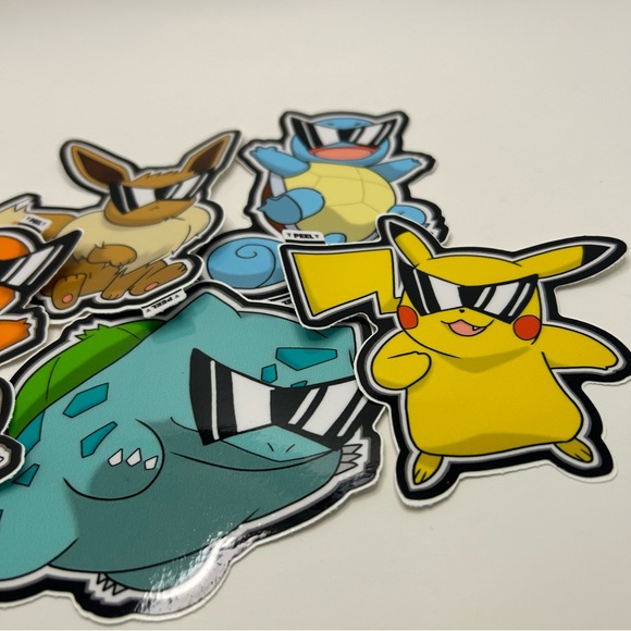 Custom Pokemon stickers squirtle squad theme - Picture 4 of 6